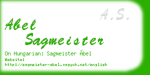abel sagmeister business card